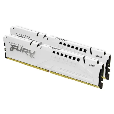 32GB DDR5 memória 5200MHz 2x16GB Kingston FURY Beast White KF552C40BWK2-32 fotó