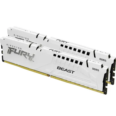 64GB DDR5 memória 5200MHz 2x32GB Kingston FURY Beast White KF552C40BWK2-64 fotó