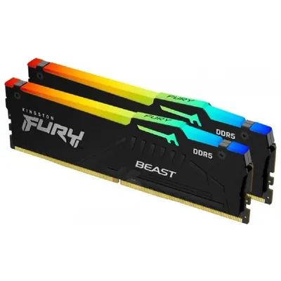 32GB DDR5 memória 6000MHz 2x16GB Kingston FURY Beast KF560C40BBAK2-32 fotó