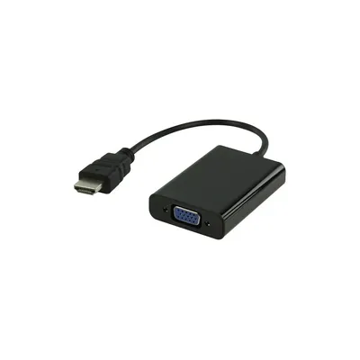 HDMI to VGA converter 20cm Fekete +3,5mm KKTMHMM00 fotó