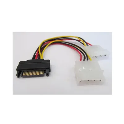 Molex 4 pin M 2x to SATA 15 pin M KKTSAPPW59 fotó