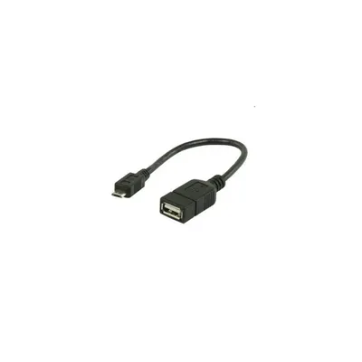 USB Kábel 0,2m Átalakító USB 2.0 A (Female) - micro B (Male) - Már nem forgalmazott termék KKTU22MICROTG fotó