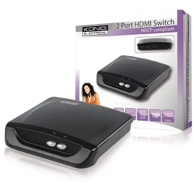 KÉTPORTOS KÉZI HDMI KAPCSOLÓ KN-HDMISW02 fotó