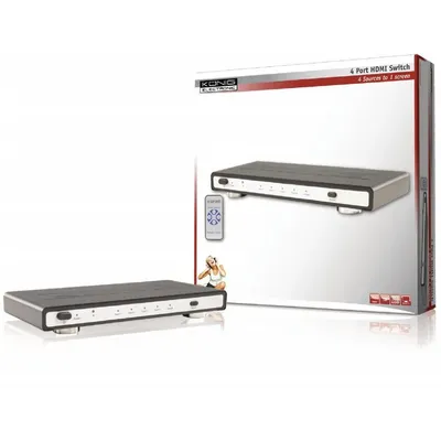 4 PORTOS HDMI KAPCSOLÓ KN-HDMISW20 fotó