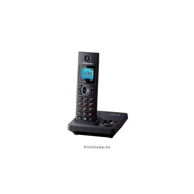 Panasonic DECT telefon, ütenetrögzítő, fekete KX-TG7861PDB fotó