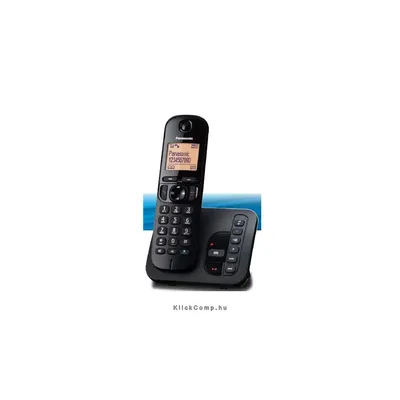 Panasonic DECT telefon hívóazonosítós üzentrögzítős fekete KX-TGC220PDB fotó