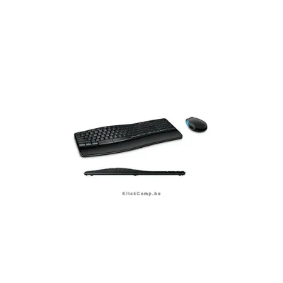 Vezetéknélküli billentyűzet + egér Microsoft Sculpt Comfort fekete HU L3V-00020 fotó