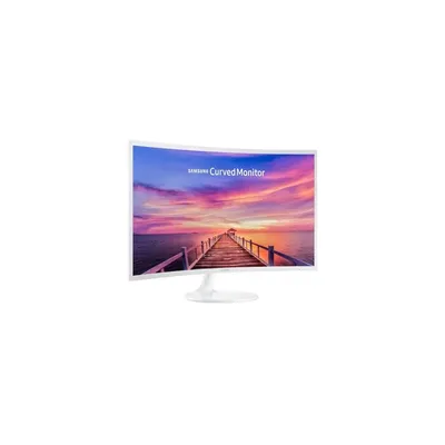 Monitor 31,5&#34; FullHD 1920x1080 Ívelt LED VA 4ms Mega DCR HDMI Dsub fehér Samsung C32F391FWU LC32F391FWUXEN fotó