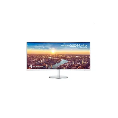 Monitor 34&#34; 3440x1440 Quantum Dot HDMI 2x Thunderbolt 100Hz ívelt Samsung C34J791WTUX LC34J791WTUXEN fotó