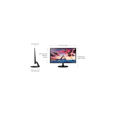 Monitor 23,5" FullHD 1920x1080 PLS 4ms Mega DCR HDMI Dsub Samsung S24F350FHU LS24F350FHUXEN fotó