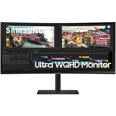 Monitor 34&#34; 3440x1440 VA HDMI DP USB USB-C Samsung S34A650UXU LS34A650UXUXEN fotó