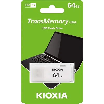 64GB Pendrive USB2.0 fehér Kioxia Hayabusa U202 LU202W064GG4 fotó