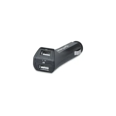 USB töltő 2db USB porttal Manhattan 101721 PopCharge Auto Duo, Autós - Már nem forgalmazott termék MANHATTAN-101721 fotó