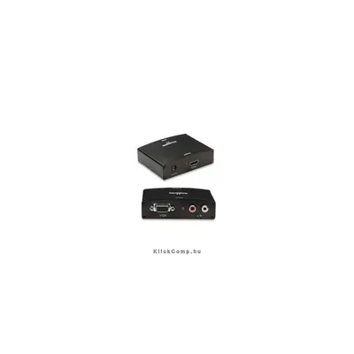 VGA-ról HDMI-re Átalakító PC Audio/Video-ról HDMI-re koverter MANHATTAN-177351 fotó