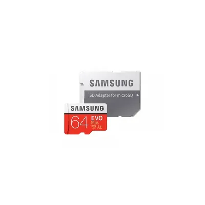 Memória-kártya 64GB SD micro SDXC Class10 Samsung EVO Plus adapterrel MB-MC64GA_EU fotó