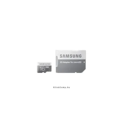 Memória-kártya 16GB MicroSD kártya ADAPTERREL Class10 Samsung PRO MB-MG16EA MB-MG16EA_EU fotó