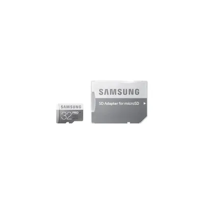 Memória-kártya 32GB PRO Samsung MB-MG32EA EU MicroSD kártya ADAPTERREL MB-MG32EA_EU fotó