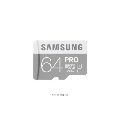 Memória-kártya 64GB MicroSD kártya ADAPTERREL Class10 Samsung PRO MB-MG64EA MB-MG64EA_EU fotó