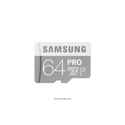Memória-kártya 64GB MicroSD kártya Class10 Samsung PRO MB-MG64E EU MB-MG64E_EU fotó