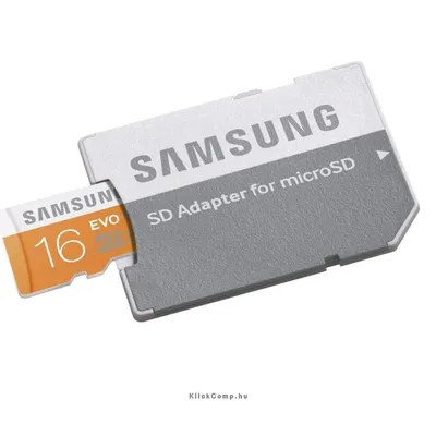 MicroSD kártya ADAPTERREL 16GB EVO, MB-MP16DA EU Class10, UHS-1 MB-MP16DA_EU fotó