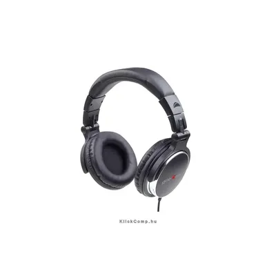A4-Tech-Gembird összecsukható fekete DJ fejhallgató MHP-YUL-BK fotó
