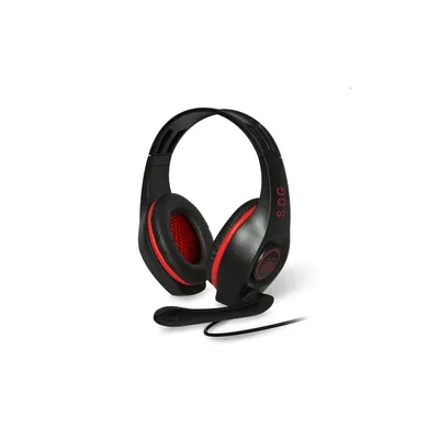 Fejhallgató mikrofonos Spirit of Gamer PRO-H5 Piros 3.5mm Jack MIC-G715 fotó