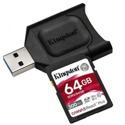 Memória-kártya 64GB microSDXC Class10 Kingston Canvas React