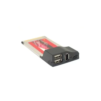 USB2.0 2port 1394A*1+1394B*1port cardbus MP6214CB fotó
