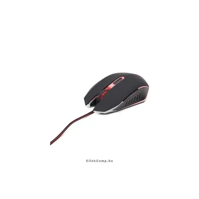 Gamer egér USB Gembird MUSG-001 fekete-piros MUSG-001-R fotó