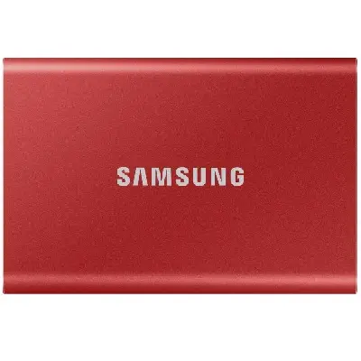 2TB külső SSD USB3.2 Samsung T7 piros MU-PC2T0R_WW fotó