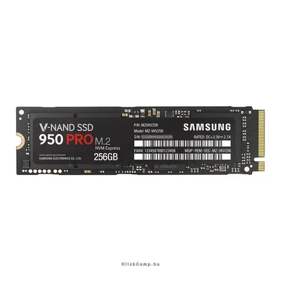 256GB SSD M.2 SATA Samsung 950 PRO MZ-V5P256BW fotó