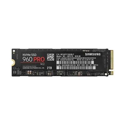 2TB SSD M.2 SATA Samsung 960 Series PRO MZ-V6P2T0BW fotó