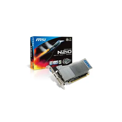 VGA MSI Videókártya PCI-E nVIDIA GV-N210TC-1GB) - Már nem forgalmazott termék N210-MD1GD3H-LP fotó