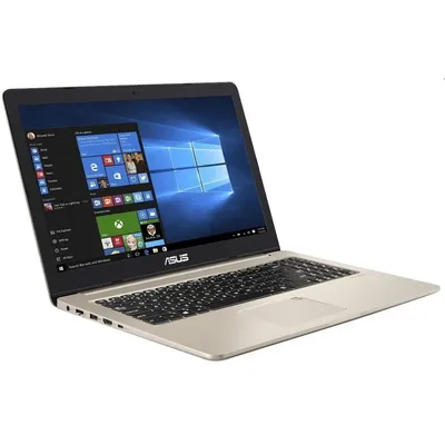 ASUS laptop 15,6&#34; FHD i7-7700HQ 8GB 1TB HDD + 128GB SSD GTX-1050-4GB Arany Win10 N580VD-FY319T fotó