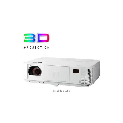 XGA MultiPurpose projektor M362X LCD, 3600 AL, 10000:1, 1024*768, 8000h, 0.9-16m, 1,7x, 1.5–2.5:1 HDMI USB LAN NEC-60003457 fotó