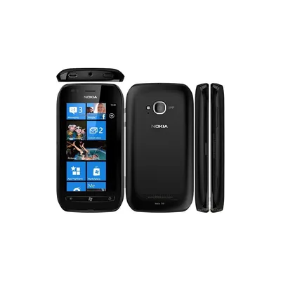 Nokia 710 Lumia 8GB Black Black mobiltelefon 2 év NOKIA51216 fotó