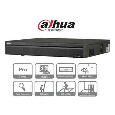 NVR 16 csatorna H265 320Mbps 3xUSB 4x Sata I/O 16 port PoE(8x ePoE) Dahua NVR5416-16P-4KS2E fotó