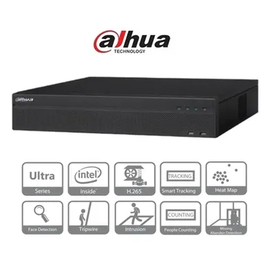 NVR 32 csatorna H265 384Mbps HDMI+VGA 2xRJ45 4xUSB 8xSata NVR608-32-4KS2 fotó