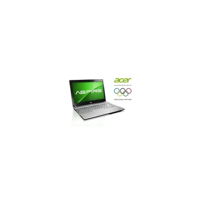 ACEROlympic V3-471-32374G75Ma 14&#34; laptop WXGA i3 2370M 2.4GHz, 4GB, 750GB HDD, UMA, DVD-RW, BT 4.0, Windows 7 Home Premium, 6cell, Ezüst + Eurosport Player Előfizetés* notebook Acer NX.M0WEU.002 fotó