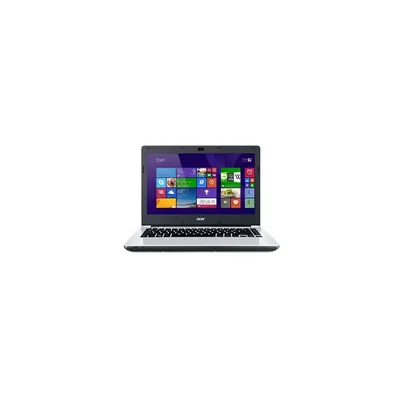 AcerE5-471G-59FR 14.0&#34; laptop HD LED LCD, Intel&reg; Core&trade; i5-4210U, 4, 500GB HDD   5400, NVIDIA&reg; GeForce&reg; 820M, 2 GB VRAM, Boot-up Linux, Fehér NX.MN7EU.002 fotó