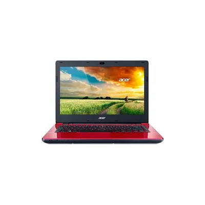 AcerE5-471G-392X 14.0&#34; laptop HD LED LCD, Intel&reg; Core&trade; i3-4030U, 4, 500GB HDD   5400, NVIDIA&reg; GeForce&reg; 820M, 2 GB VRAM, Boot-up Linux, Piros NX.MNBEU.001 fotó