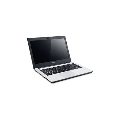 AcerE5-411-C4MT 14.0&#34; laptop HD LED LCD, Intel&reg; Celeron&reg; Quad Core&trade; N2930, 4, 500GB HDD   5400, UMA, Boot-up Linux, Fehér NX.MQDEU.001 fotó