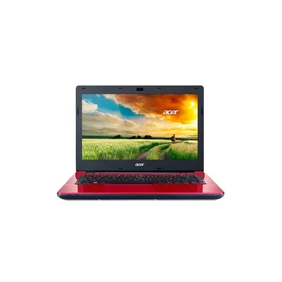 Acer Aspire E5-411-C9B5 14&#34; notebook  Intel Celeron Quad Core N2930 1,83GHz 4GB 500GB DVD író piros notebook NX.MQEEU.001 fotó