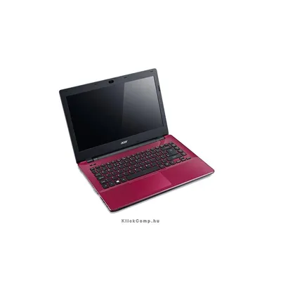 Acer Aspire E5 14&#34; notebook i3-4005U 4GB 500GB DVD piros Acer E5-471-36ZZ NX.MTLEU.003 fotó