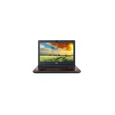 Acer Aspire E5 14&#34; laptop HD LED PQC N3540 4GB 500GB DVD UMA Linux barna Acer E5-411-P1W6 NX.MTVEU.004 fotó