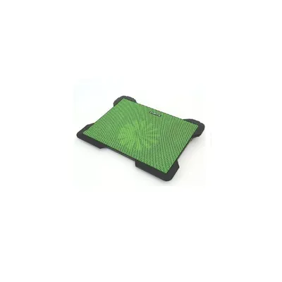 Notebook hűtő 5 ventilátoros 2 USB porttal zöld