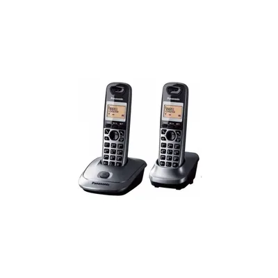 Panasonic KX-TG2512HGM DUO DECT kihangosítható hívóazonosítós metálszürke telefon PANASONIC37677 fotó