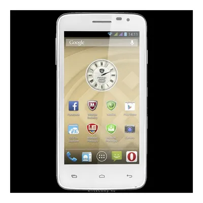 Dual sim mobiltelefon 5" FWVGA DC Android 512MB 4GB 5.0MP 0.3MP fehér PAP3501DUOWHITE fotó