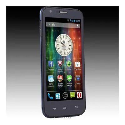 MultiPhone Single sim,5" FWVGA 480x854 TFT, Dual core 1.2Ghz, Android 4.2, RAM 512MB + eMMC 4GB, 5.0 MP+ 0.3 MP, NFC, 2000 mAh battery Blue Retail PAP5501 PAP5501 fotó