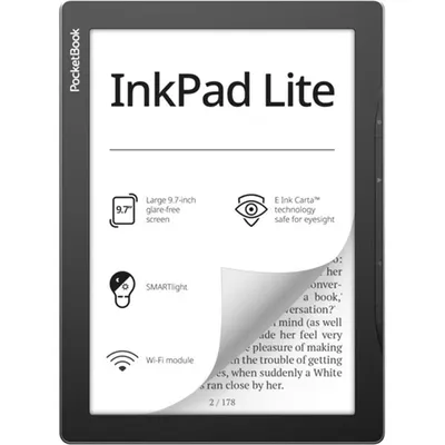 e-book olvasó 9,7&#34; E-Ink 2x1GHz 8GB wifi mSD POCKETBOOK e-Reader PB970 INKPad Lite PB970-M-WW fotó